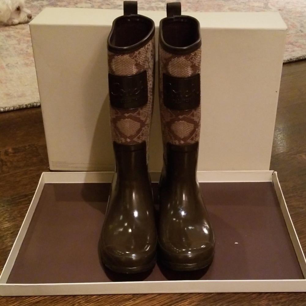 Coach Cold Weather Boot- Pearl Madison Python Prin